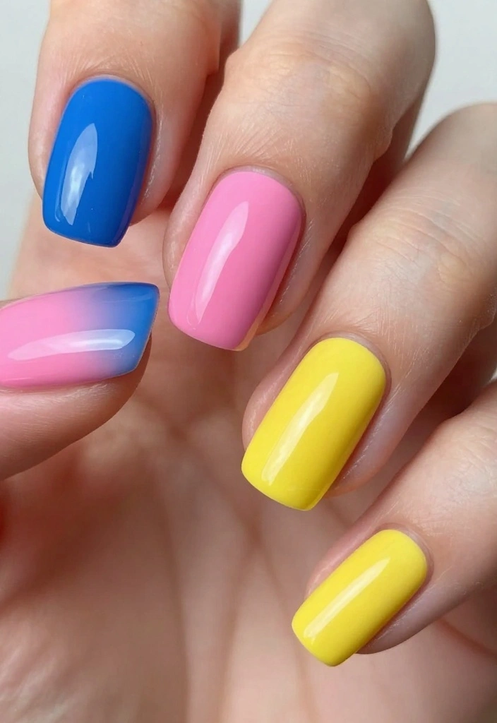 18 Nail Ideas to Elevate Your Fabulous Nails to the Next Level! - 10. Color Blocking 1