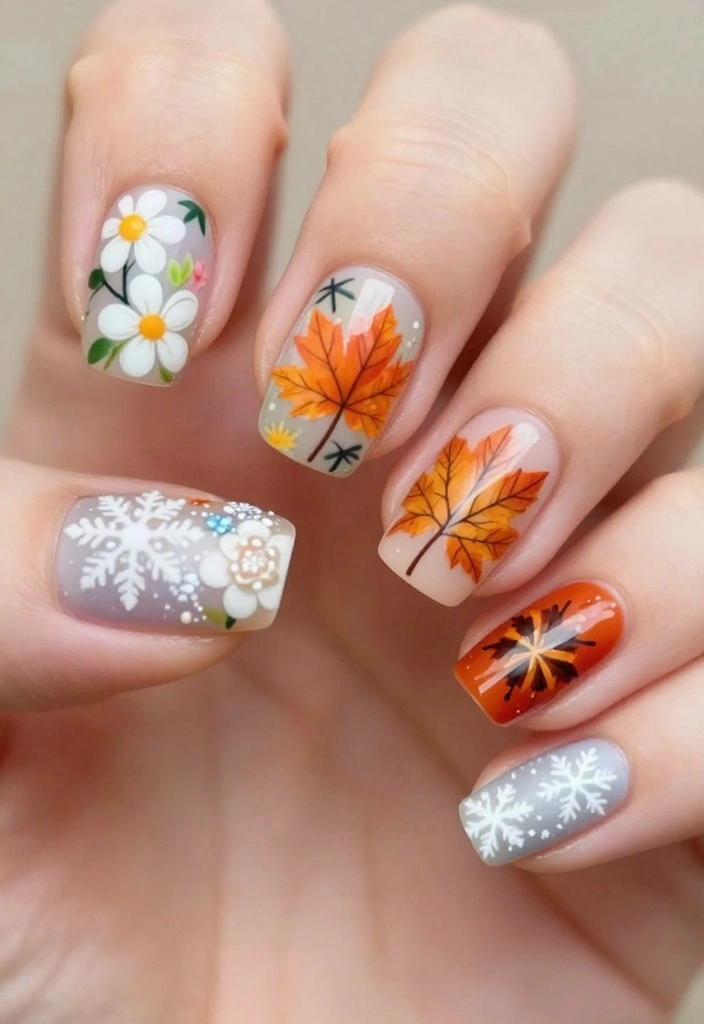 18 Nail Ideas to Elevate Your Fabulous Nails to the Next Level! - 14. Seasonal Designs 1