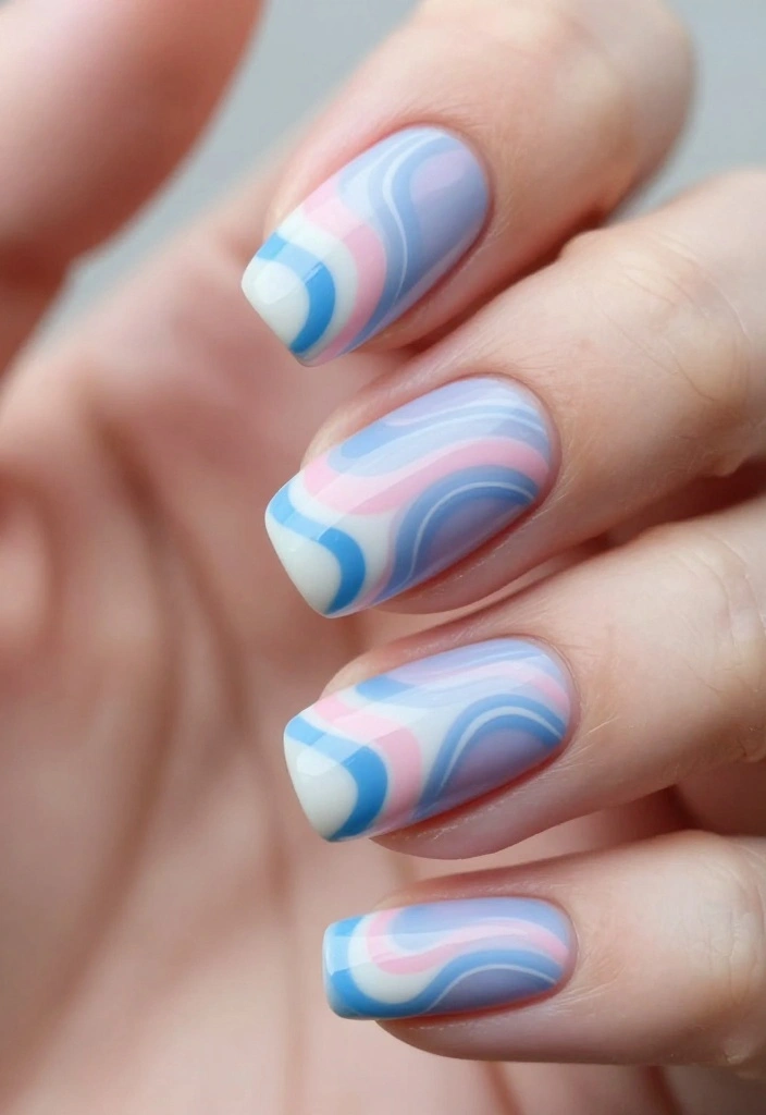 18 Nail Ideas to Elevate Your Fabulous Nails to the Next Level! - 15. Artistic Swirls 1
