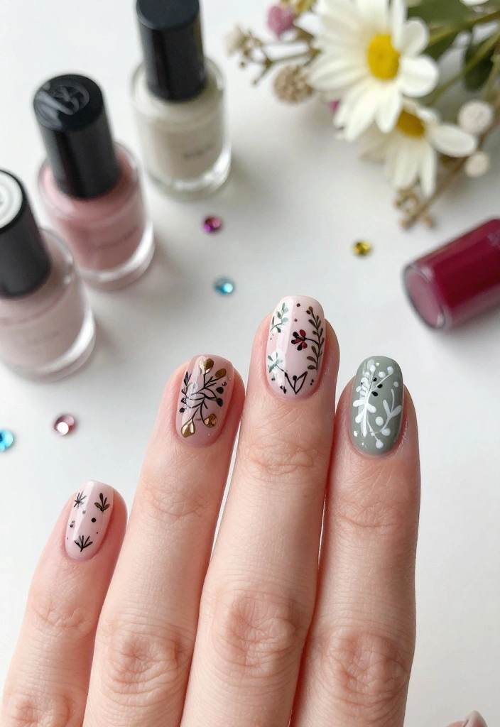 18 Natural Nails Manicure Techniques That Double as Self-Care Rituals! - 13. Festive Nail Designs 1