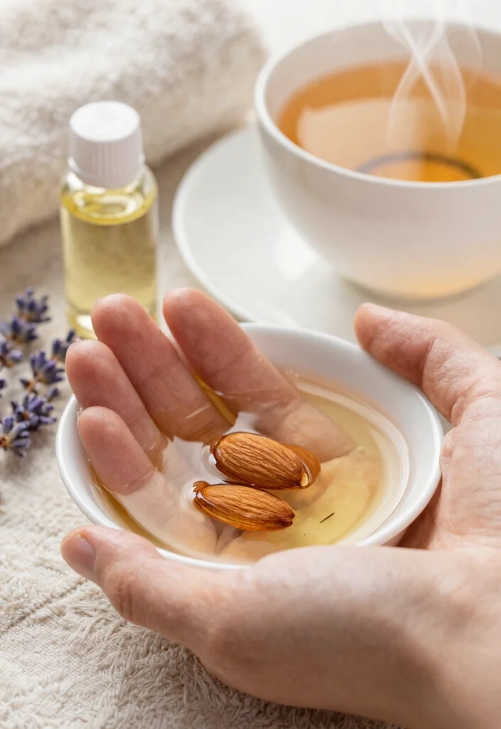 18 Natural Nails Manicure Techniques That Double as Self-Care Rituals! - 7. Warm Oil Cuticle Treatment 1