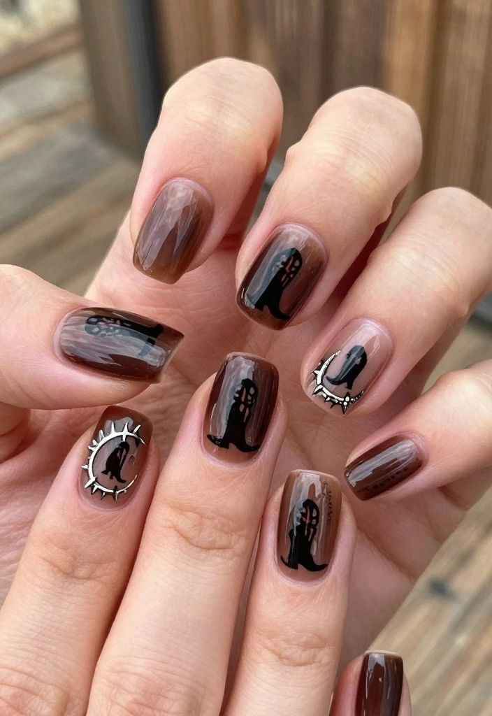18 Rustic Cowboy Nails Perfect for Fall Adventures! - 5. Cowboy Boots & Spurs 1