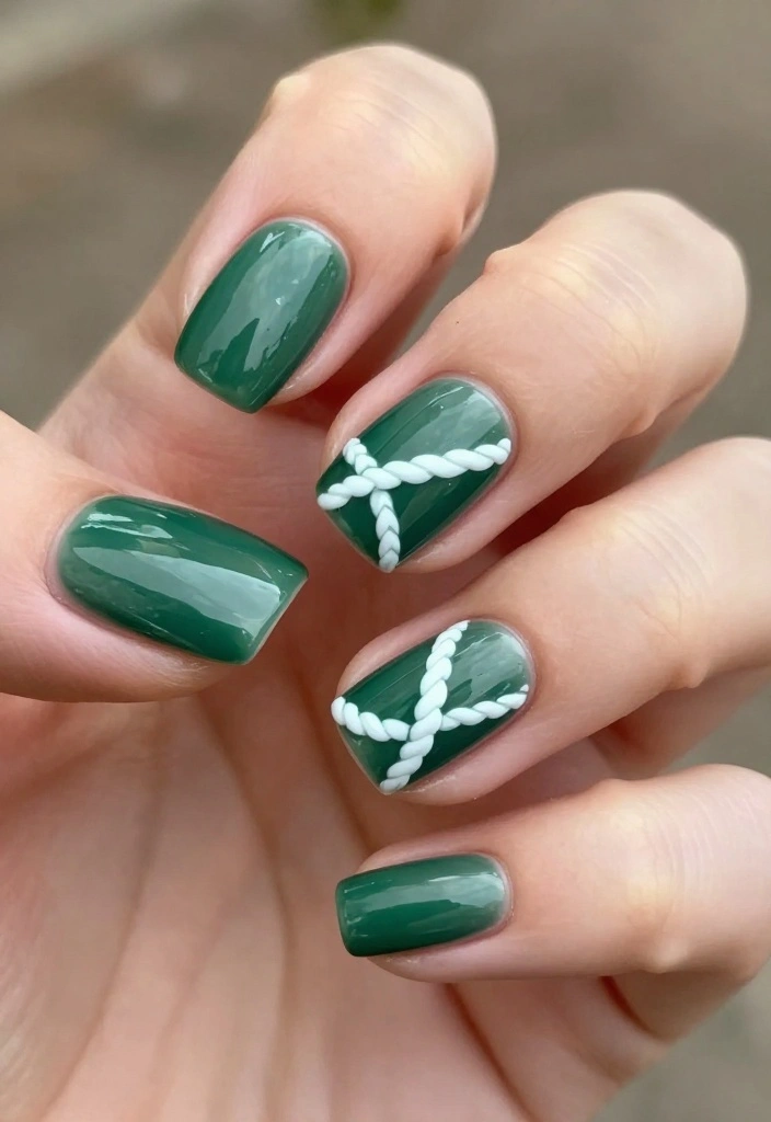 18 Rustic Cowboy Nails Perfect for Fall Adventures! - 7. Rustic Charm with Twisted Rope 1