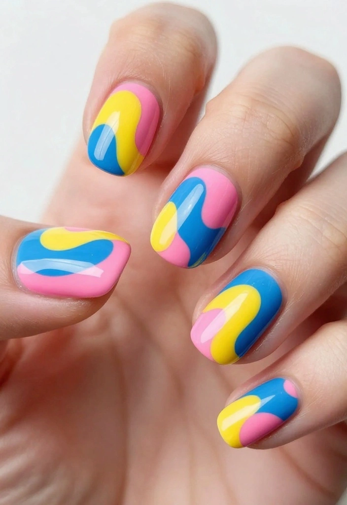 18 Trending Nail Designs That Will Make Your Mani Pop (You Have to See #10!) - 11. Abstract Art Nails 1