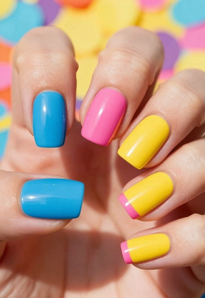 18 Trending Nail Designs That Will Make Your Mani Pop (You Have to See #10!) - 7. Color Block Nails 1
