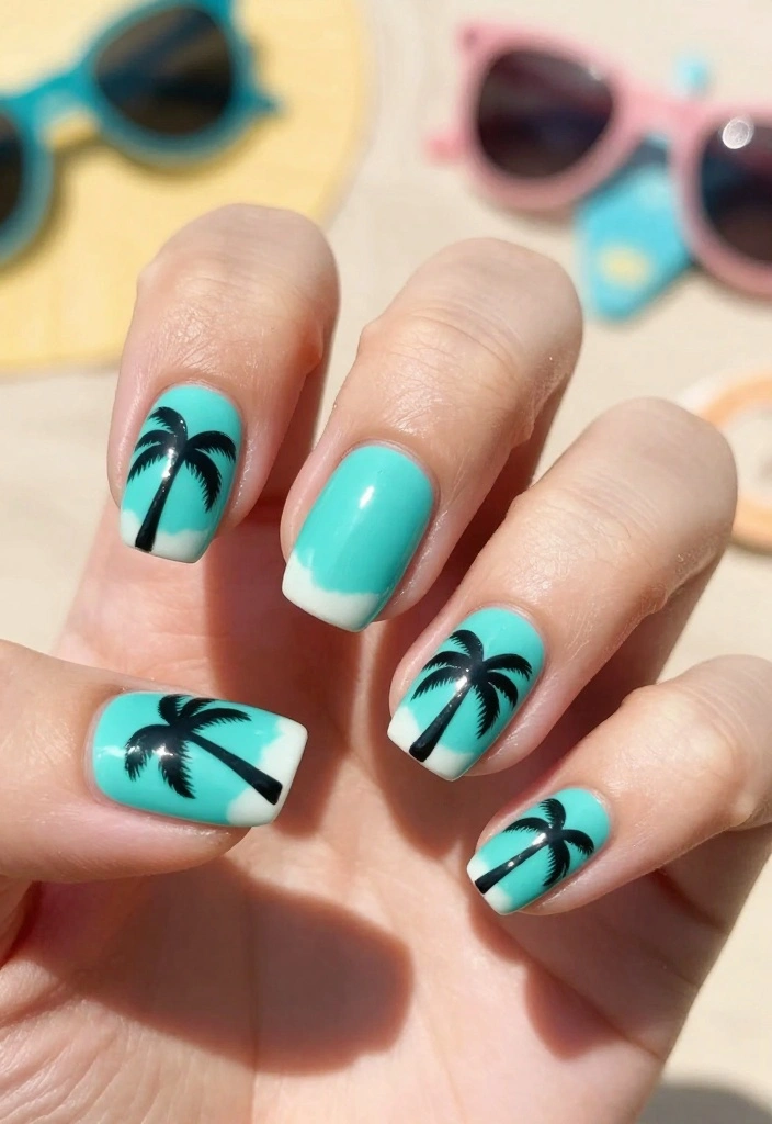 18 Trending Nail Designs That Will Make Your Mani Pop (You Have to See #10!) - 9. Tropical Vibes 1