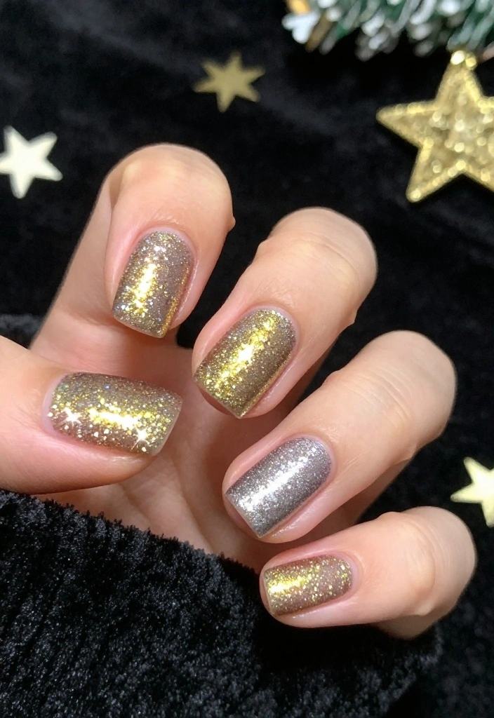 18 Trendy Holiday Nail Designs That Everyone Will Be Talking About (Don't Miss #14!) - 3. Glitter Glam 1