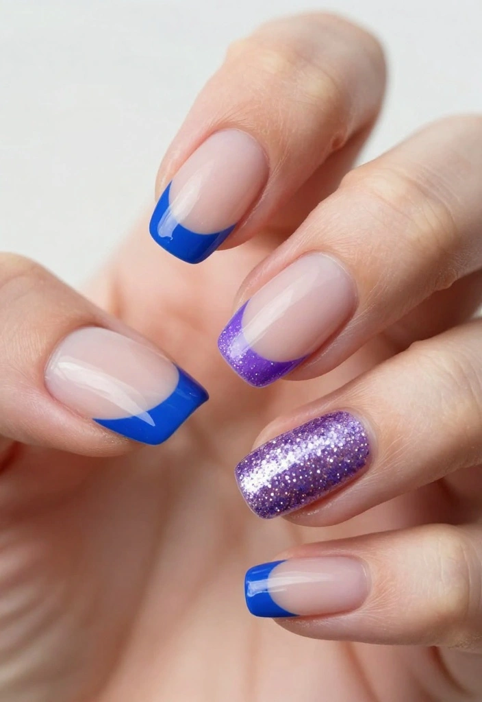 18 Unique Short Gel Nail Designs That Will Make a Statement! - 3. Funky French Tips 1