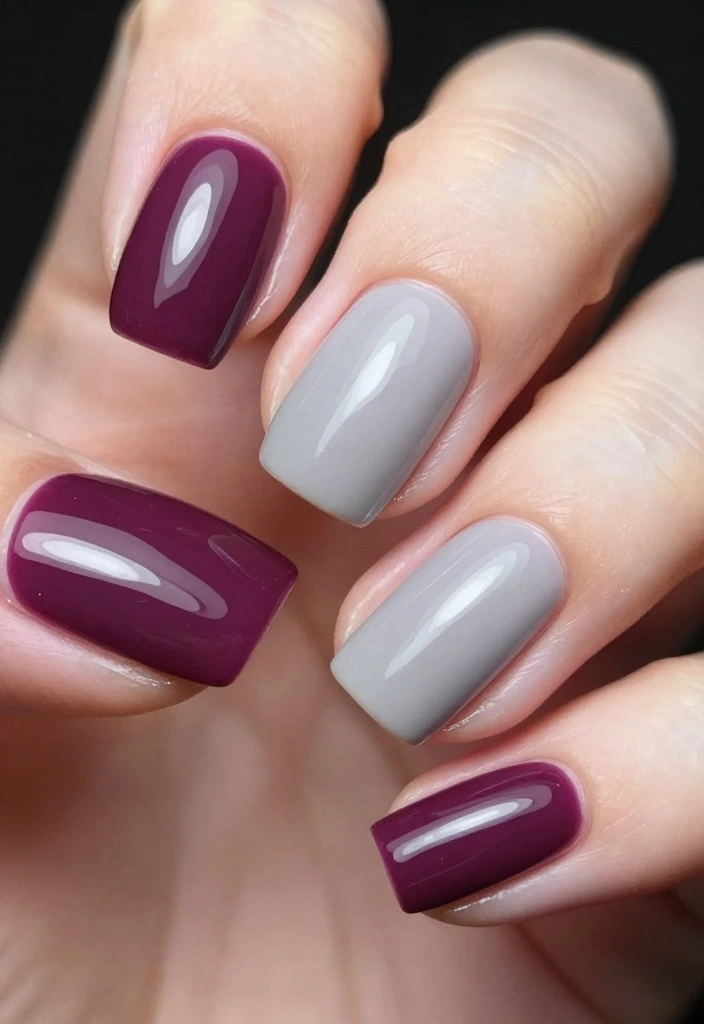 18 Winter Nail Trends You Need to Try in 2026 (Trust Us on #11!) - 14. Color-Blocking 1