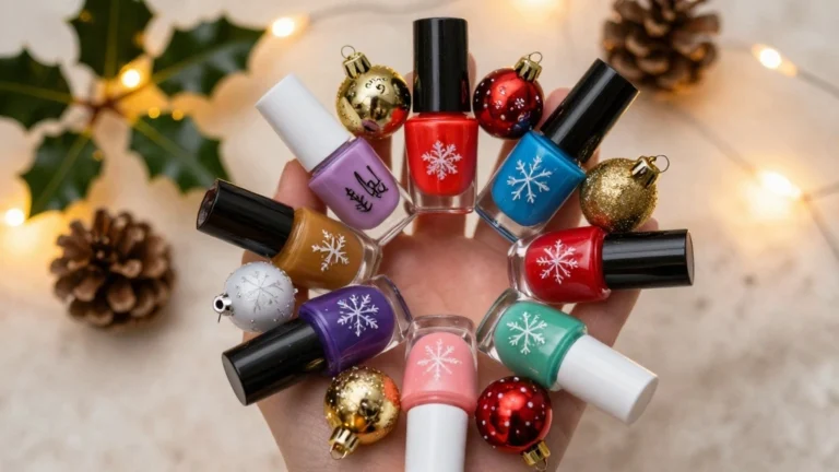 19 Easy Christmas Holiday Nail Designs That Take Less Than 10 Minutes!