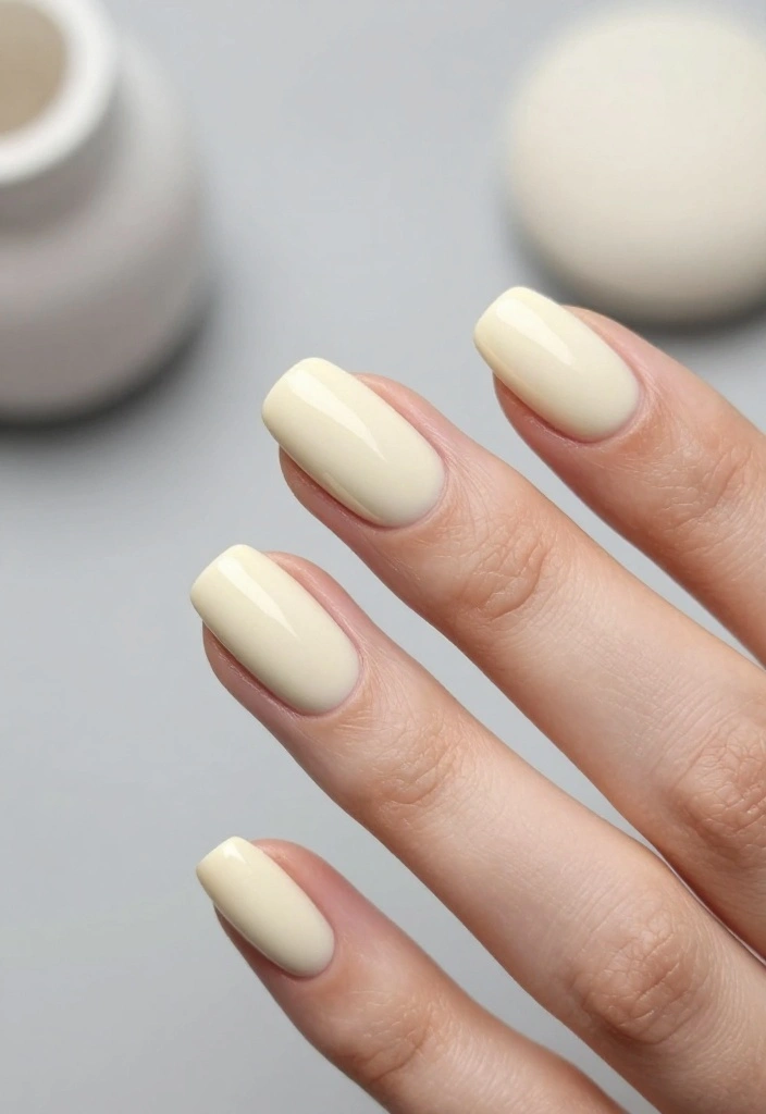 19 Trendy Colors for Subtle Nail Art That Are Totally on Point! - 10. Creamy Beige 1