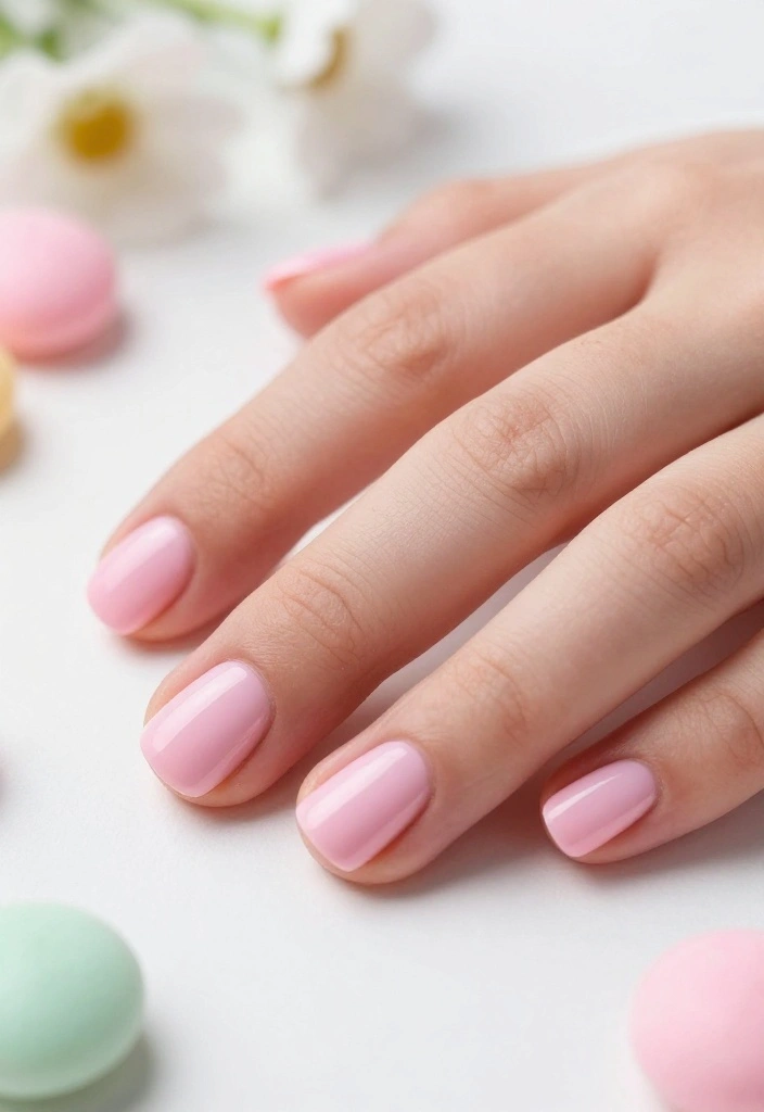 19 Trendy Colors for Subtle Nail Art That Are Totally on Point! - 14. Baby Pink 1