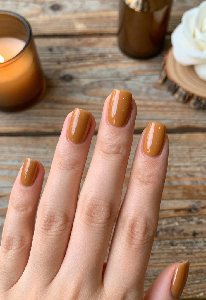 19 Trendy Colors for Subtle Nail Art That Are Totally on Point! - 18. Warm Tan 1