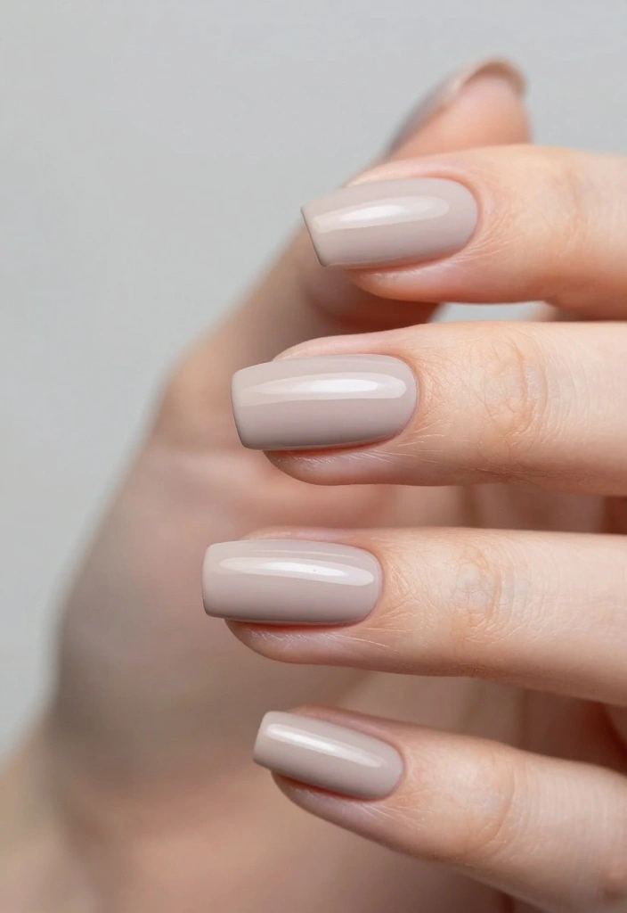 19 Trendy Colors for Subtle Nail Art That Are Totally on Point! - 19. Light Taupe 1