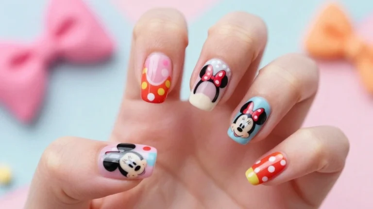 19 Whimsical Minnie Mouse Nails That Will Make You Say 'Wow!'