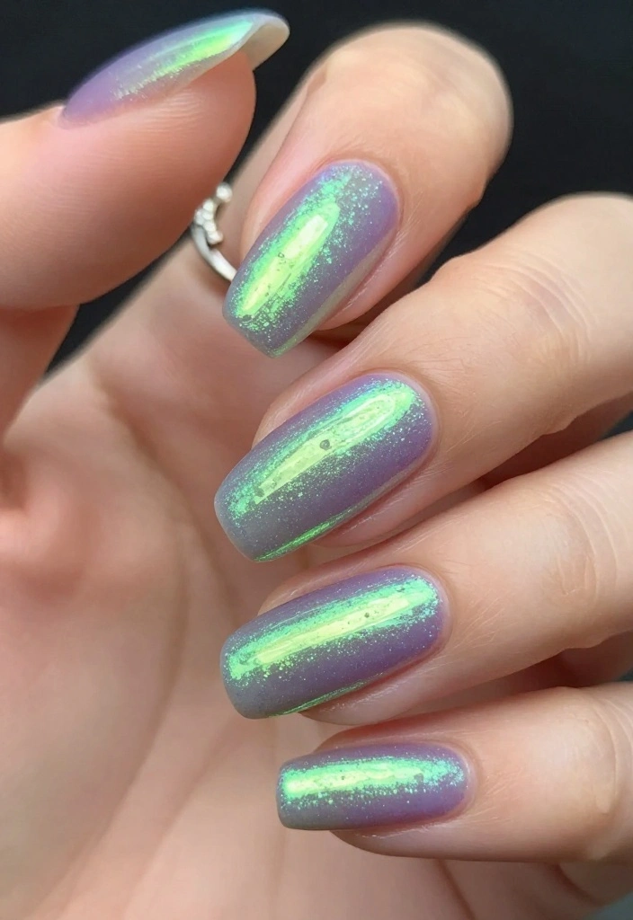 20 Celebrity-Inspired Euphoria Nails That Are Totally Red Carpet Worthy (Number 7 Will Shock You!) - 1. Zendaya's Iridescent Magic 1