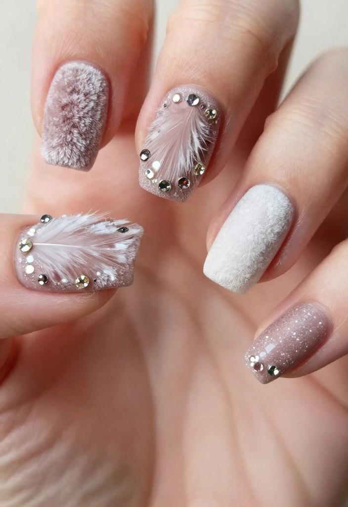 20 Celebrity-Inspired Euphoria Nails That Are Totally Red Carpet Worthy (Number 7 Will Shock You!) - 13. Textured Trends: A Feels-Like Experience 1