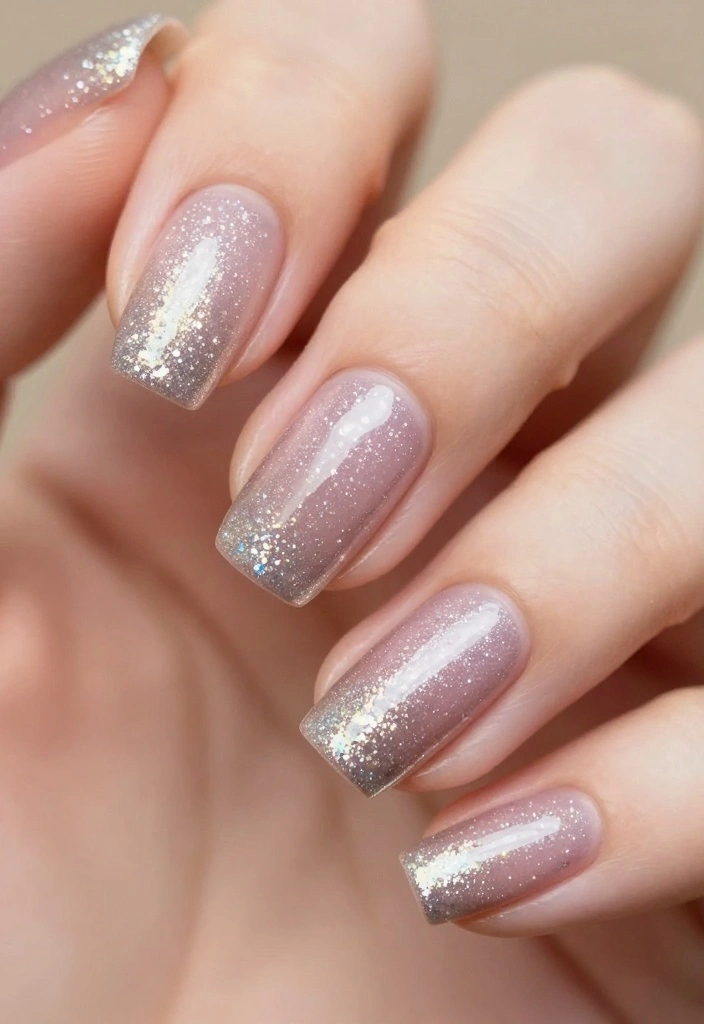 20 Celebrity-Inspired Euphoria Nails That Are Totally Red Carpet Worthy (Number 7 Will Shock You!) - 16. Glitter Gradient: The Sparkle Fade 1