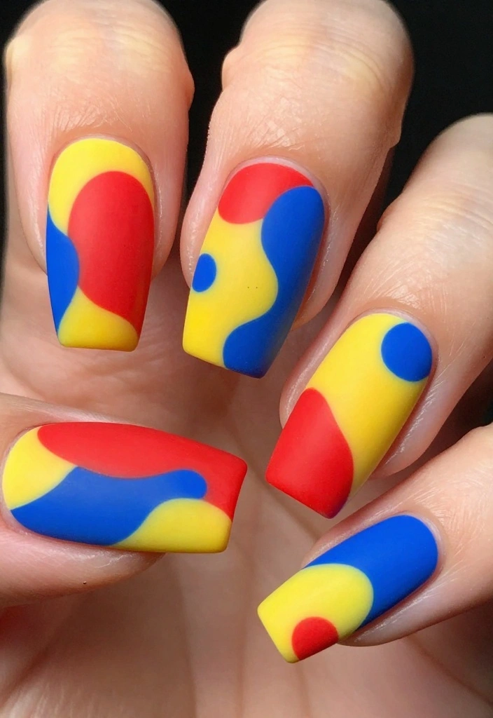 20 Celebrity-Inspired Euphoria Nails That Are Totally Red Carpet Worthy (Number 7 Will Shock You!) - 2. Hunter Schafer's Bold Abstracts 1