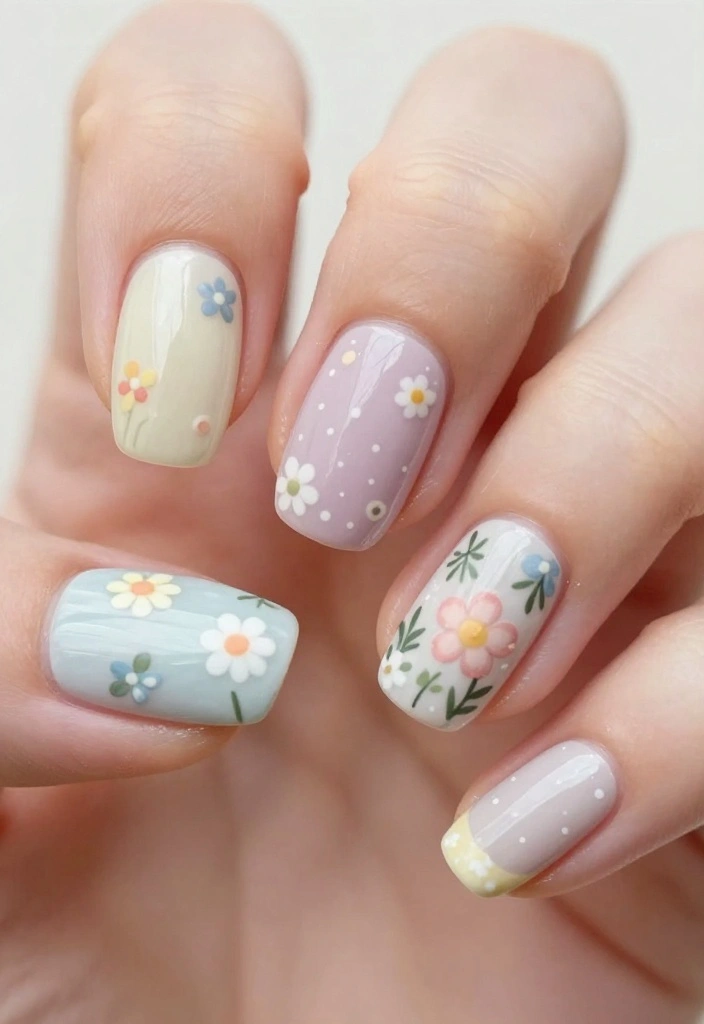 20 Celebrity-Inspired Euphoria Nails That Are Totally Red Carpet Worthy (Number 7 Will Shock You!) - 5. Maude Apatow's Vintage Vibes 1