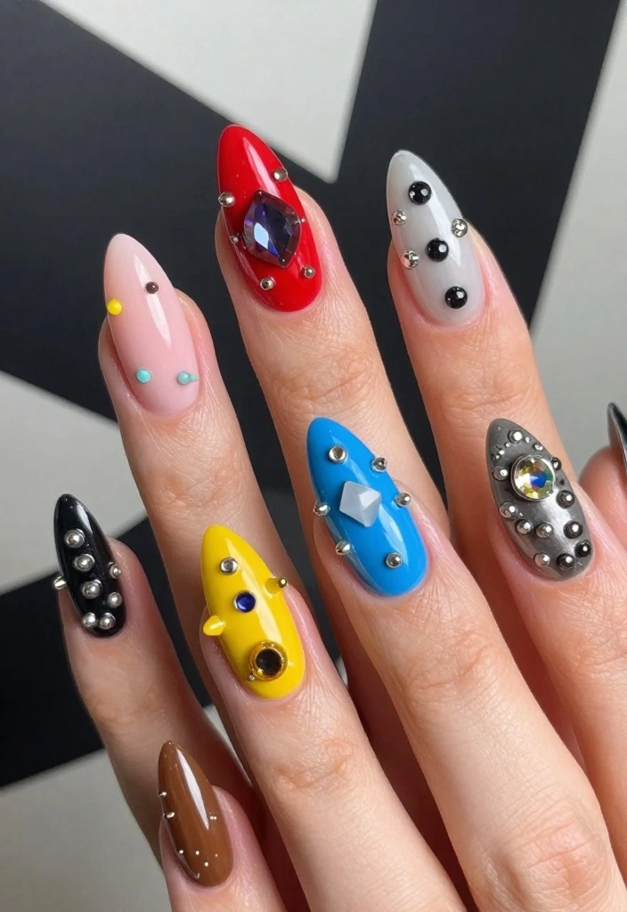 20 Celebrity-Inspired Euphoria Nails That Are Totally Red Carpet Worthy (Number 7 Will Shock You!) - 7. The Shocking Twist: Unique 3D Elements 1