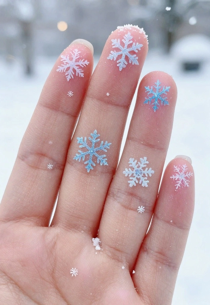 20 Chic Pink Winter Nails That Will Elevate Your Winter Look Instantly! - 8. Winter Wonderland 1