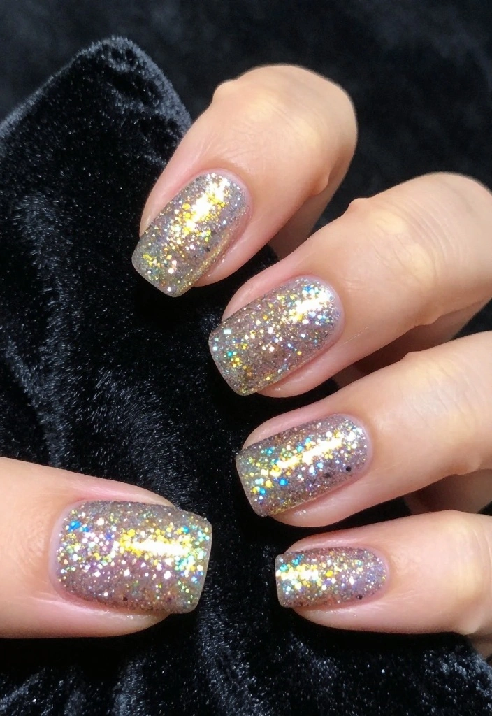 20 Creative Nail Art Ideas Inspired by Professional Nail Artists You Must Try! - 10. Glitter Bomb Nails 1