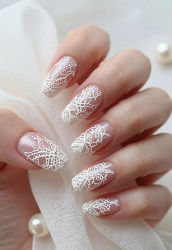 20 Creative Nail Art Ideas Inspired by Professional Nail Artists You Must Try! - 13. Vintage Lace Designs 1