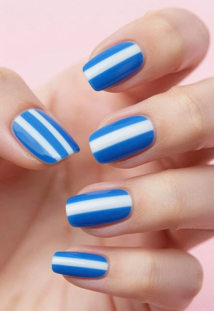 20 Creative Nail Art Ideas Inspired by Professional Nail Artists You Must Try! - 16. Striped Nail Art 1