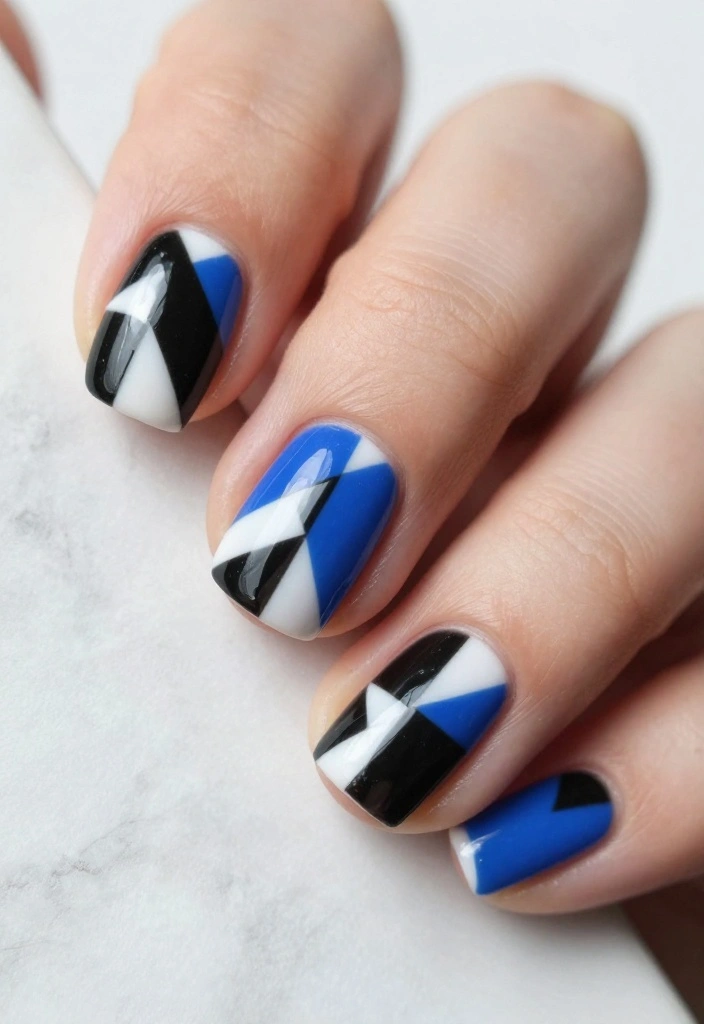 20 Creative Nail Art Ideas Inspired by Professional Nail Artists You Must Try! - 3. Geometric Nail Art 1