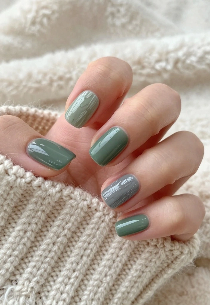 20 Cute & Easy Sweater Nail Art Designs to Brighten Your Day! - 2. Cozy Chunky Knit 1