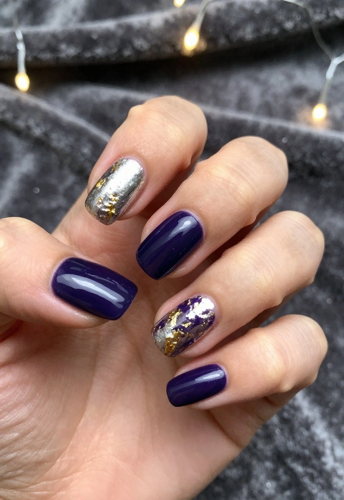 20 Edgy Goth Christmas Nails That Will Make Your Holiday Season Unforgettable! - 1. Dark Holiday Elegance 1