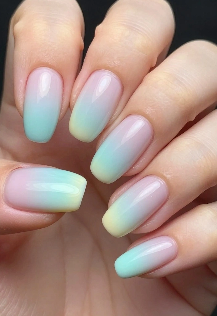 20 Fashionable Short Stiletto Nails That Are Totally Trendy Right Now! - 14. Ombre Delight 1