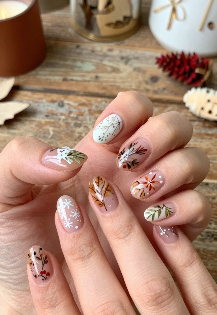 20 Fashionable Short Stiletto Nails That Are Totally Trendy Right Now! - 16. Seasonal Themes 1