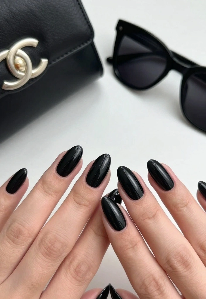 20 Fashionable Short Stiletto Nails That Are Totally Trendy Right Now! - 3. Monochrome Magic 1