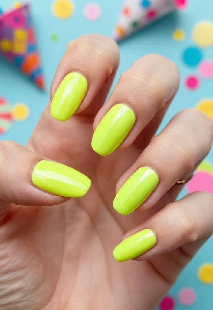 20 Fashionable Short Stiletto Nails That Are Totally Trendy Right Now! - 7. Neon Vibes 1