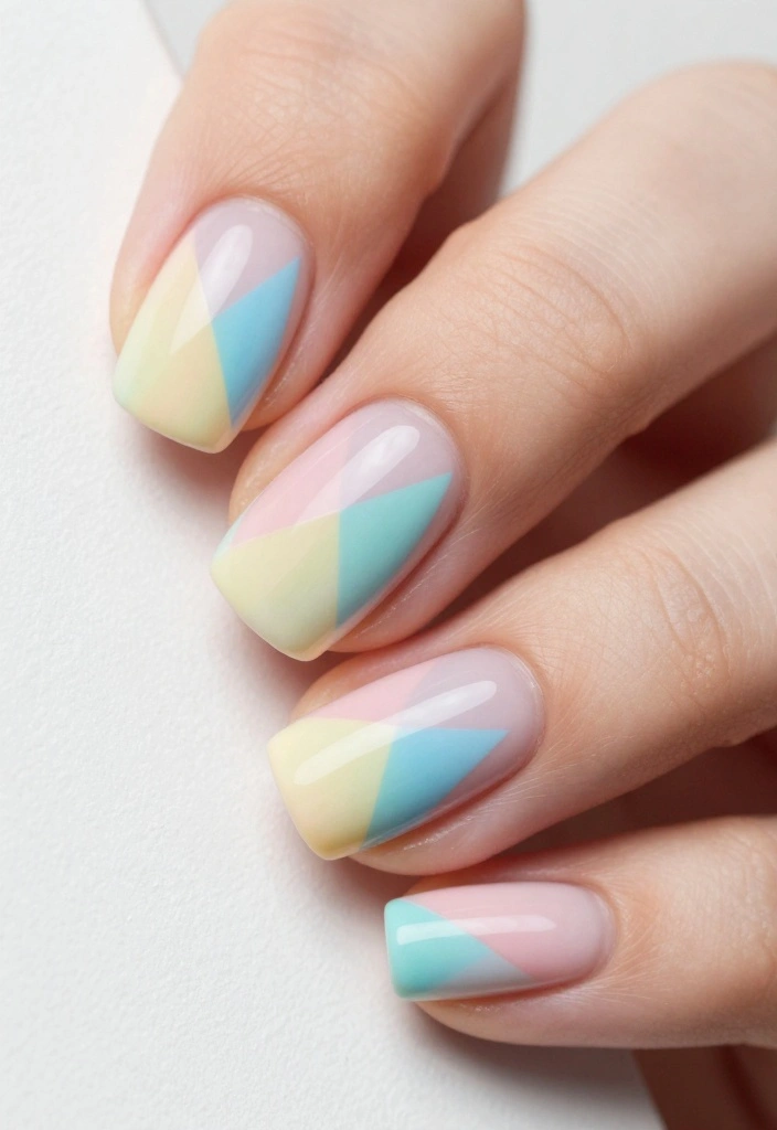 20 Fun Gel Nail Art Designs That Anyone Can Master (Your Friends Will Be Jealous!) - 2. Geometric Patterns 1