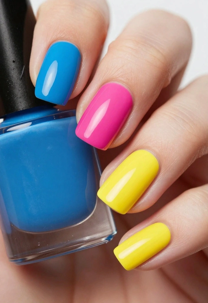20 Glam Nail Trends You Can't Afford to Miss in 2023! - 14. Color Blocking 1