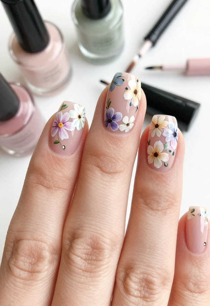 20 Glam Nail Trends You Can't Afford to Miss in 2023! - 18. Floral Designs 1