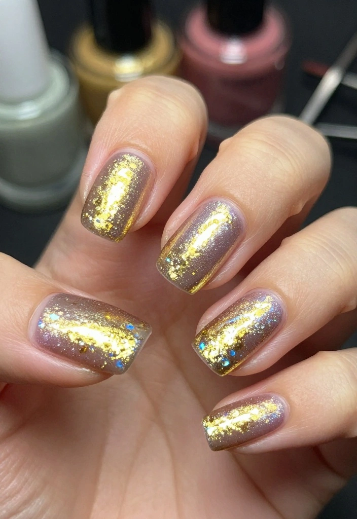 20 Glam Nail Trends You Can't Afford to Miss in 2023! - 3. Metallic Foil 1