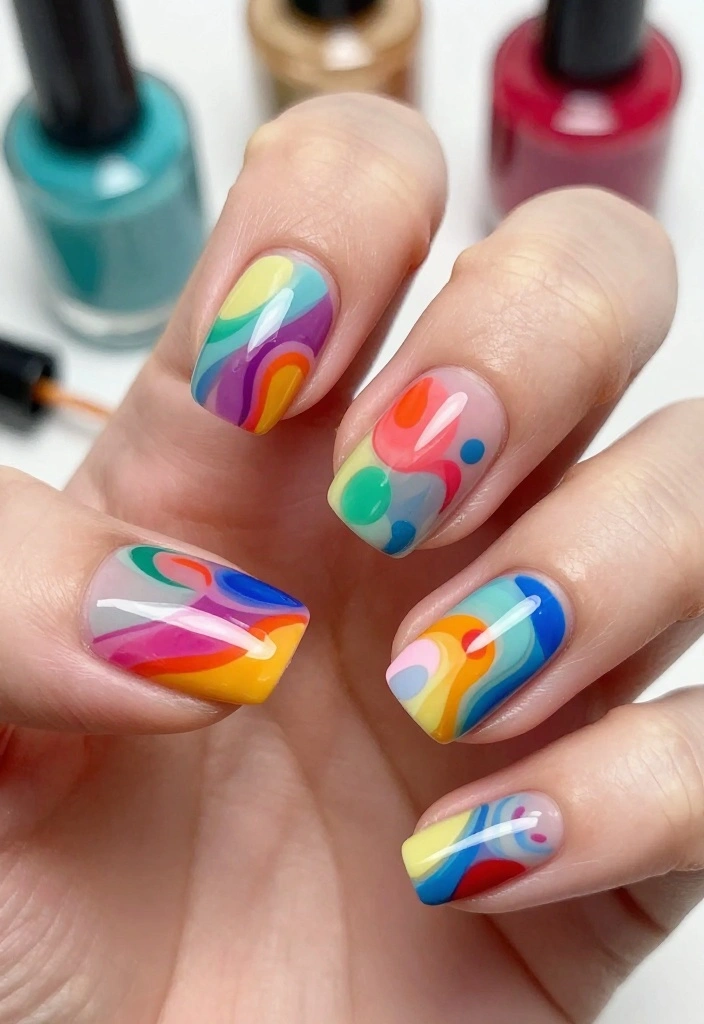 20 Glam Nail Trends You Can't Afford to Miss in 2023! - 7. Abstract Art 1
