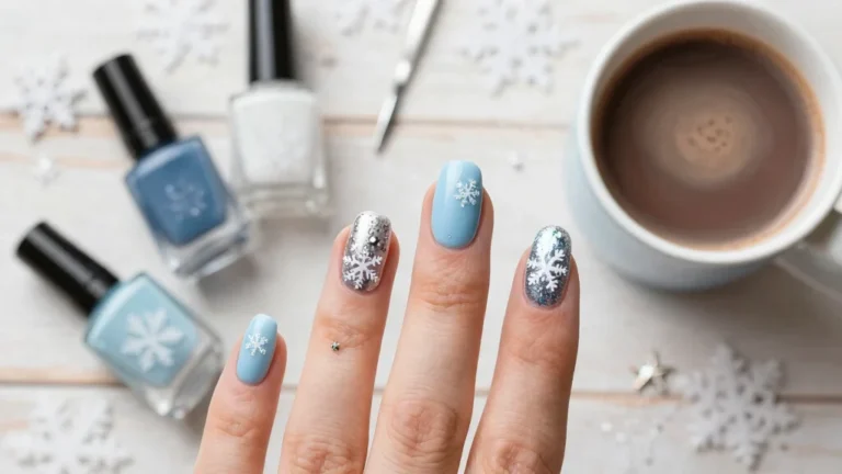 20 Gorgeous Snowflake Nail Designs to Elevate Your Winter Glam!