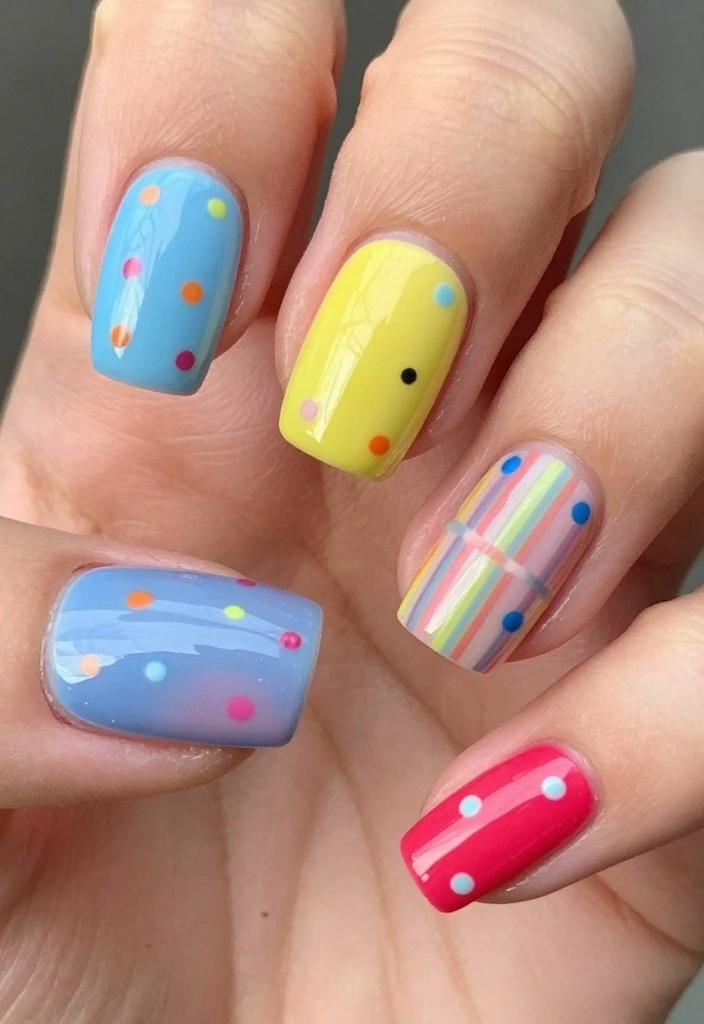 20 Mirror Nails Styles That Will Have Everyone Asking 'Where Did You Get That?' - 19. Patchwork Mirror Nails 1