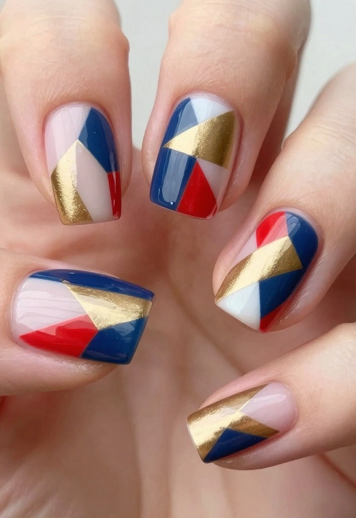 20 Nails With Designs That Make a Statement (You Won't Believe #11!) - 1. Geometric Glam 1