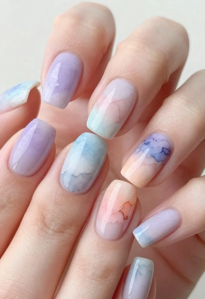20 Nails With Designs That Make a Statement (You Won't Believe #11!) - 10. Whimsical Watercolor 1