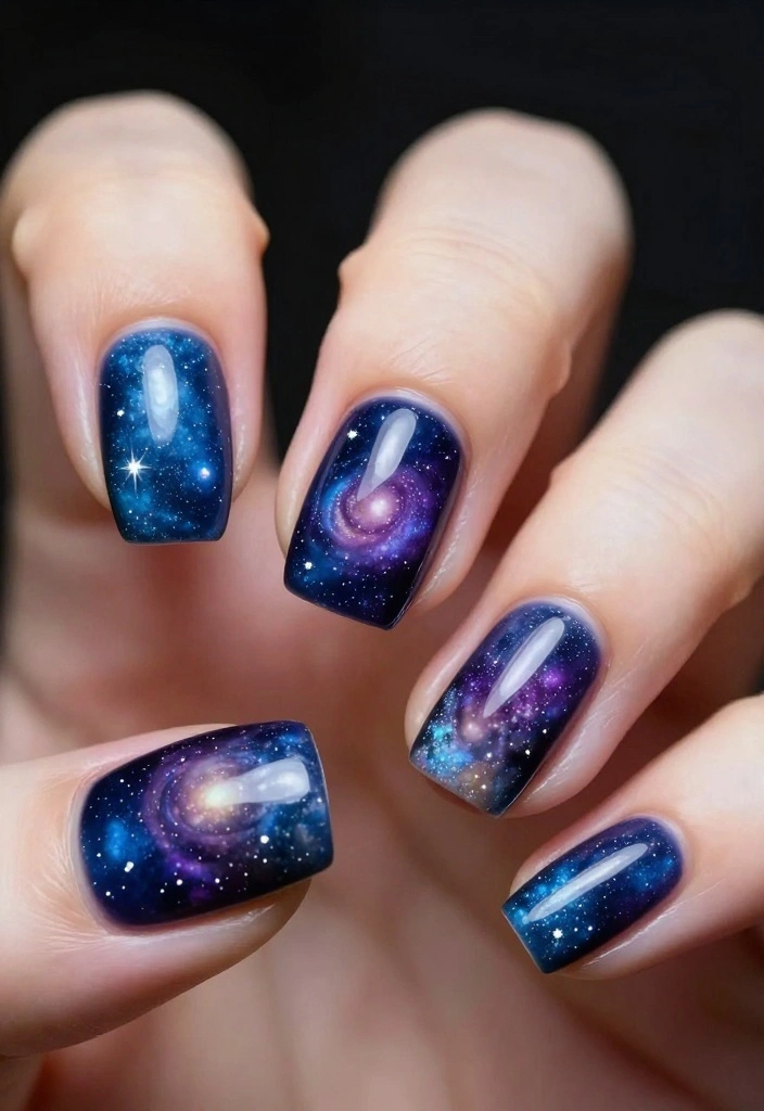 20 Nails With Designs That Make a Statement (You Won't Believe #11!) - 18. Cosmic Creations 1