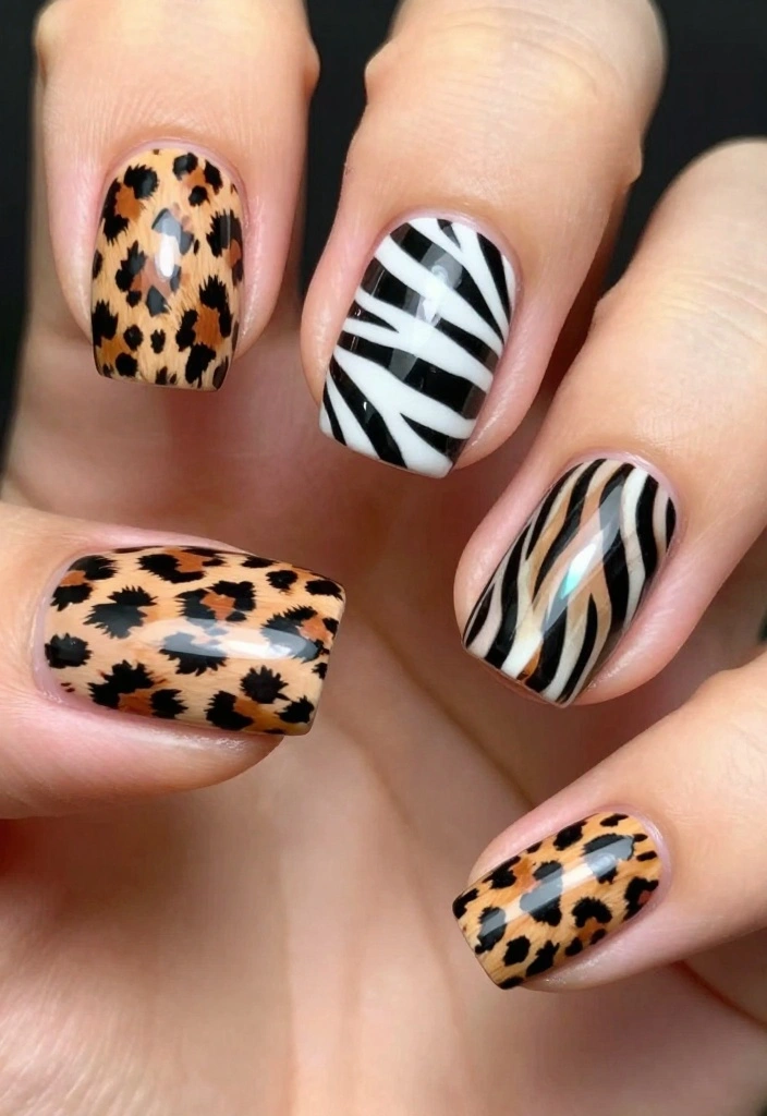 20 Nails With Designs That Make a Statement (You Won't Believe #11!) - 8. Animal Instincts 1