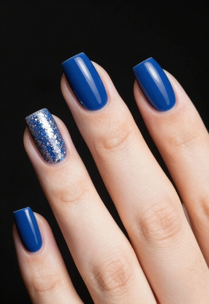 20 Sophisticated Nail Designs That Will Elevate Your Style Instantly! - 10. Classy Glitter Accents 1