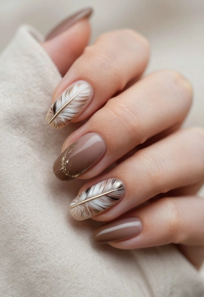 20 Sophisticated Nail Designs That Will Elevate Your Style Instantly! - 13. Boho-Inspired Nail Art 1