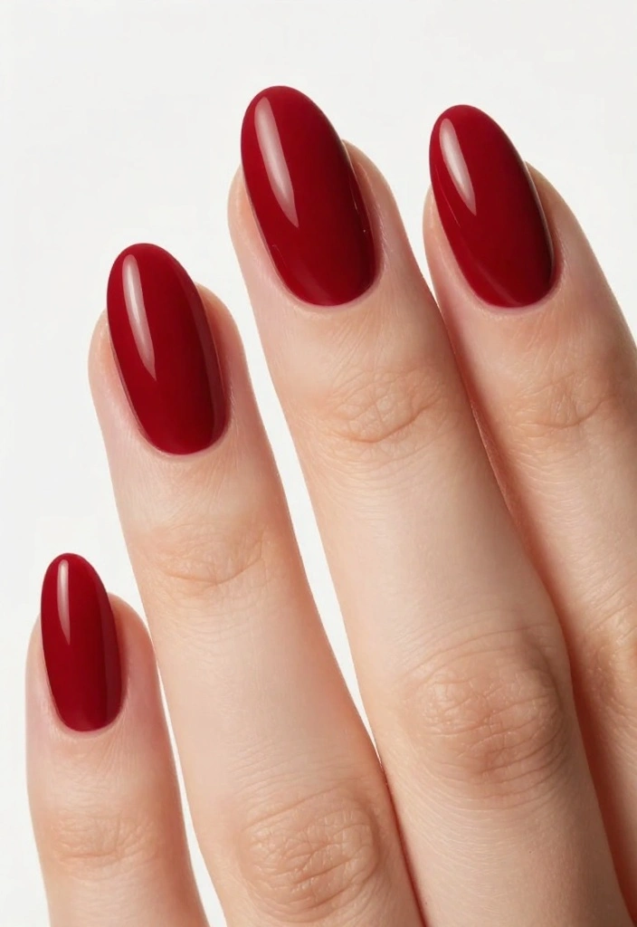 20 Sophisticated Nail Designs That Will Elevate Your Style Instantly! - 16. Classic Red Nails 1